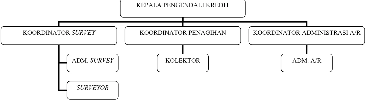 GAMBAR 1.1 BAGAN ORGANISASI PADA PT. COLOMBUS SARANA MANDIRI 