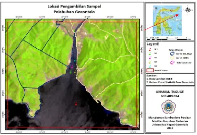 Gambar 1 Lokasi penelitian (Sumber: Data Landsat OLILokasi penelitian (Sumber: Data Landsat OLI-S dan Badan Pusat Provinsi Gorontalo)
