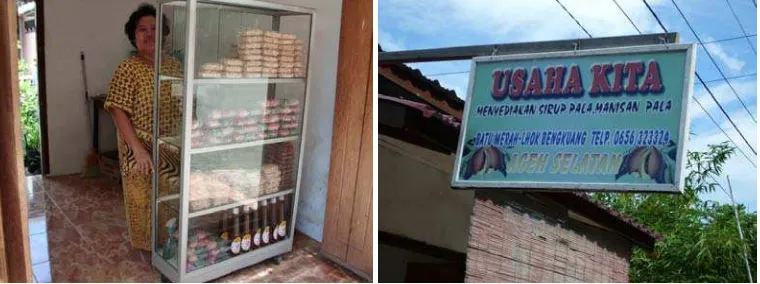 Gambar 5. Salah Satu Outlet Penjualan Sirup Pala di Kabupaten Aceh Selatan   