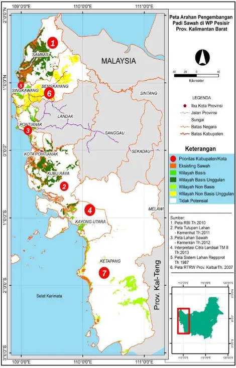 Tabel 4.  Hasil analisis SSA tanaman pangan berdasarkan produksi periode tahun 2008 dan 2011 di WP Pesisir Provinsi Kalimantan Barat 