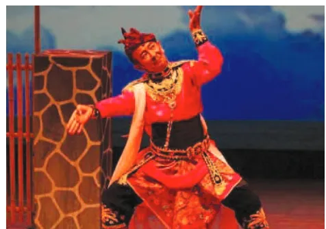 Gambar 7.16 Tarian Ngremo merupakan tarian pembukaan pertunjukan teater “Ludruk” dari Jawa Timur