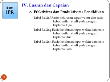 Tabel 5.c.2).f Rasio kelulusan tepat waktu dan rasio keberhasilan studi pada program 