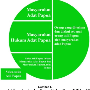 Gambar 1. Orang Asli Papua berdasarkan Undang-Undang Nomor 21 Tahun 2001 