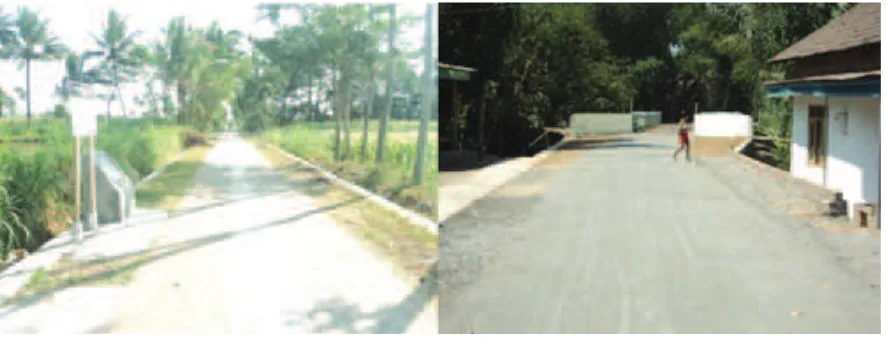 Gambar A1.1 Kegiatan Pembangunan Infrastruktur di Desa Kradenan: Talud dan Perkerasan Jalan 