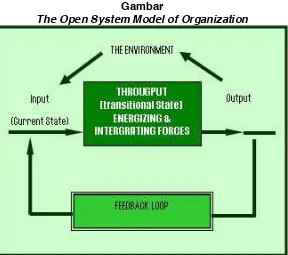 Gambar The Open System Model of Organization 
