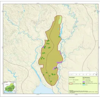 Figure 2. Landuse type in the project Katingan area