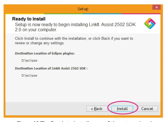 Figure 11 Final page of the SDK installer 