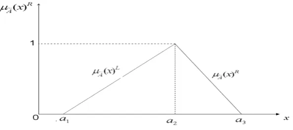 Gambar 1. The membership function (Gen dan Cheng, 2000) 