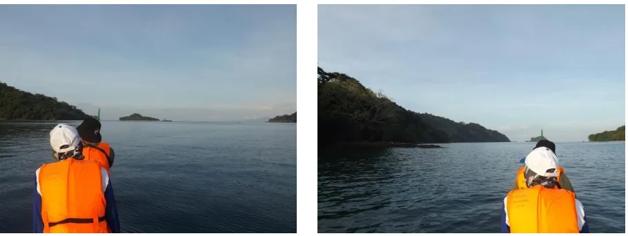 Figure 3. Tuntungkalik bay and Kiluan Island that seemed as gateway 