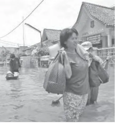 Gambar 2.4. Situasi saat Banjir Sumber (Choiril, 2008: 156) 