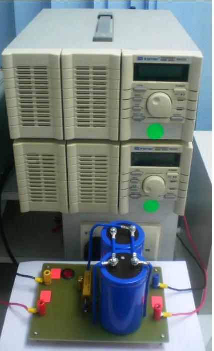 Figure 4. PEM fuel cell emulator simulation model 