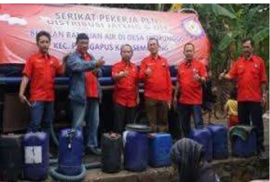 Gambar 3.5 Bantuan Air Bersih di Desa Jatirunggo 