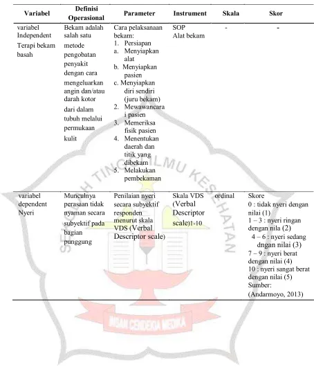 Tabel 4.2 Definisi Operasional 