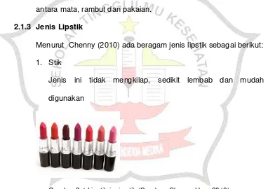 Gambar 2.1 Lipstik jenis stik (Sumber: Chenny Han, 2010) 