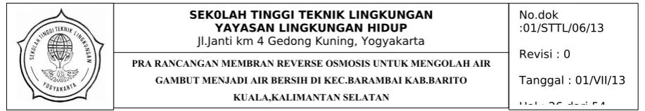 Gambar 5 : Neraca Massa Reservoir