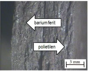 Gambar 1. Permukaan patahan polimer (0:100) 