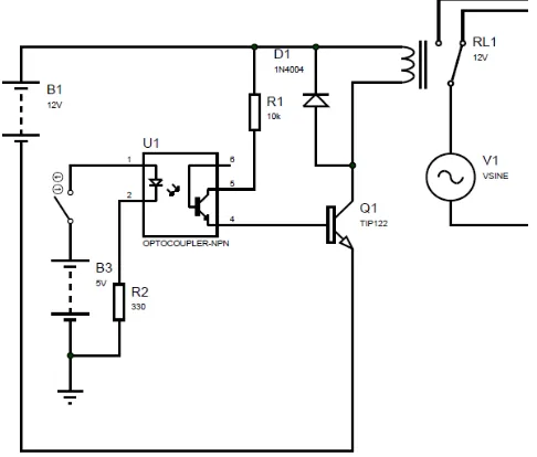 Fig 4. The Trigger Circuit for Electromechanical Relay 