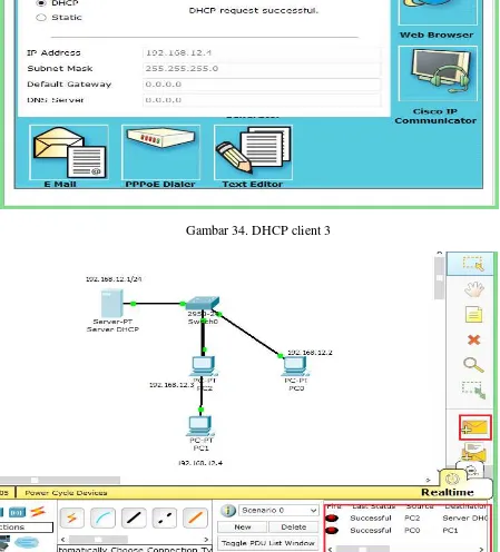 Gambar 34. DHCP client 3 