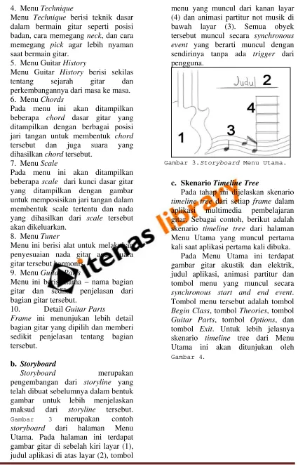 Gambar 3.Storyboard Menu Utama. 
