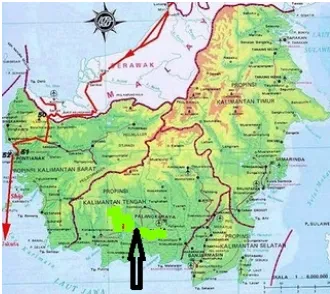 Gambar 2.1. Peta Provinsi Kalimantan  TengahSumber:http://1.bp.blogspot.com