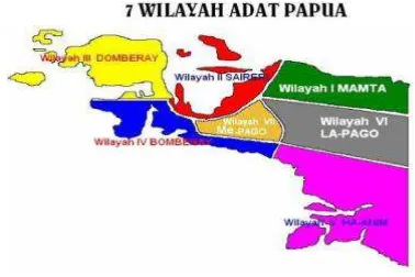 Gambar 1. Wilayah adat Papua