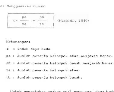 Tabel 2. 1 -- 