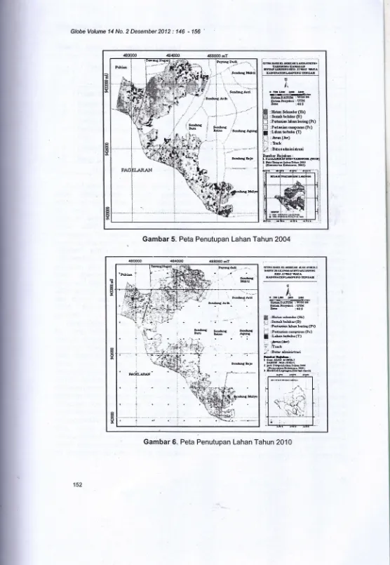 Gambar 5. Peta Penutupan Lahan Tahun 2004