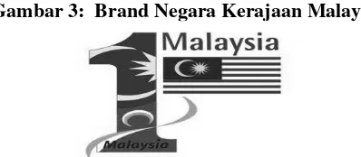 Gambar 3:  Brand Negara Kerajaan Malaysia 