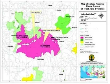 Figure 1 : Map of Nature Resources Conservation Agency.West Java Province  (2014) 