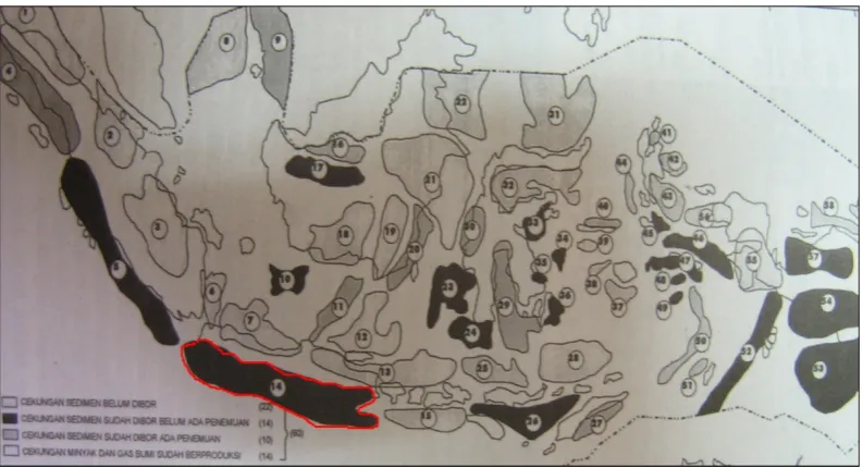 Gambar  cekungan Jawa selatan