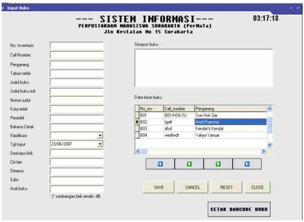 Gambar 4.14 Input data buku
