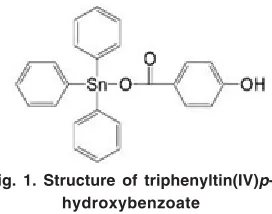 Fig. 1. Structure of triphenyltin(IV)p-