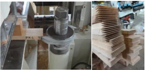 Gambar 19. Proses pembuatan finger joint. 