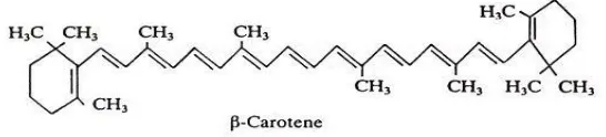 Gambar 2.2 Struktur senyawa Karotenoid