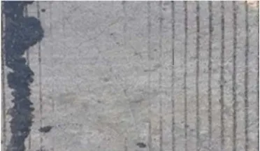 Fig. 2. Fine cracks over the surface of rigid pavement