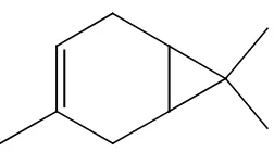 Gambar 9. Rumus bangun dari senyawa Delta 3-Karen 