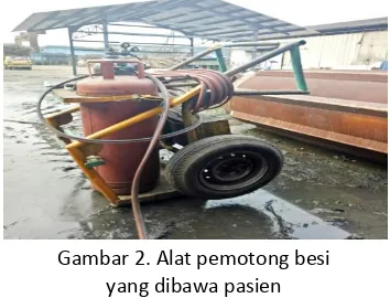 Gambar 1. Tempat terjadinya kecelakaan kerja 