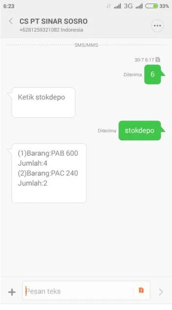 Gambar 4.6 Tampilan SMS Promo 