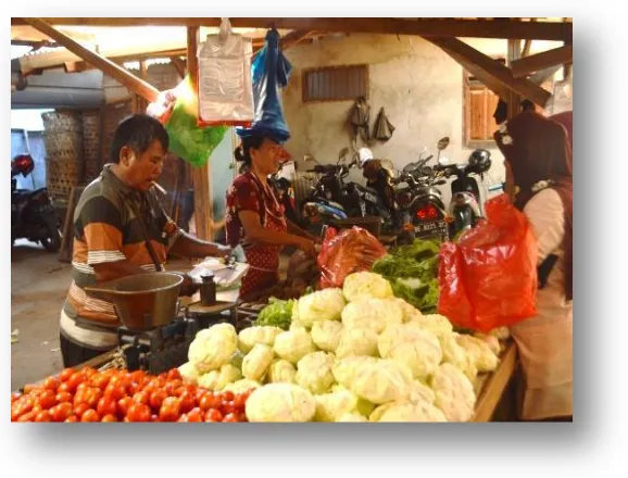 Gambar 4.1 Display Kios Pedagang Sayuran 