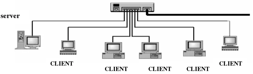 Gambar 2.6 jaringan client server