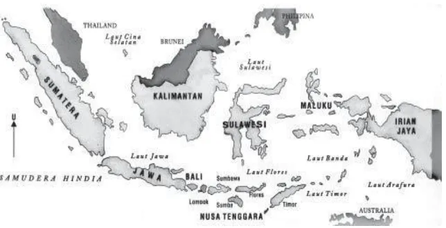 Gambar 1.1 Peta Indonesia 