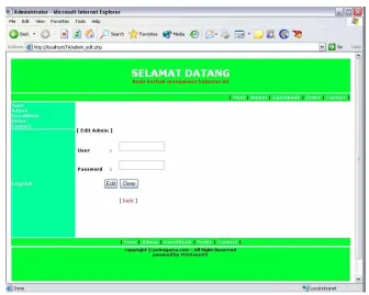 Gambar 4.4 Admin 