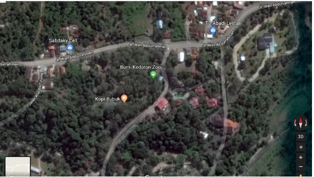 Gambar 1. Peta lokasi penelitian Taman Wisata Bumi Kedaton BandarLampung