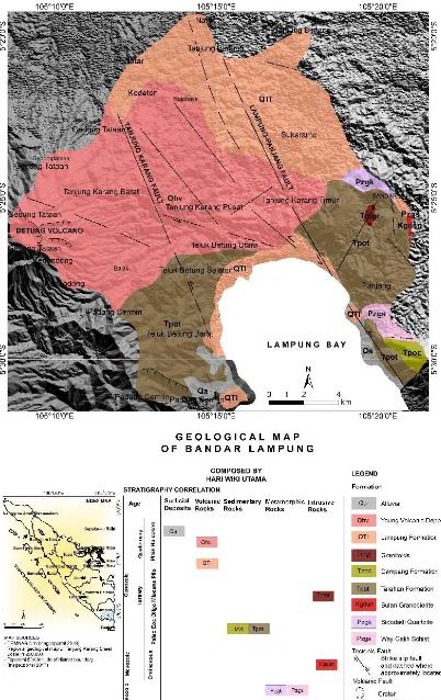 Figure 4. Geological map of the research area. This map to shown of distribution fault structure