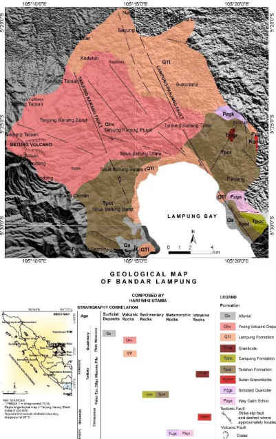 Figure 4. Geological map of the research area. This map to shown of distribution fault structure