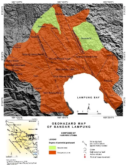 Figure 6. Geohazard map of the research area. 