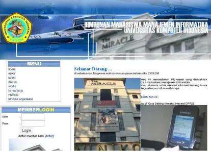 Gambar 5.1 Implementasi Menu HOME