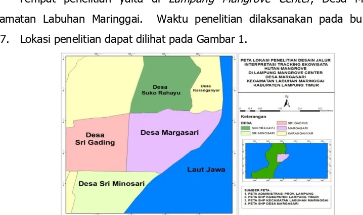 Figure 1. Location of design study of ecotourism interpretation of mangrove forest Gambar 1