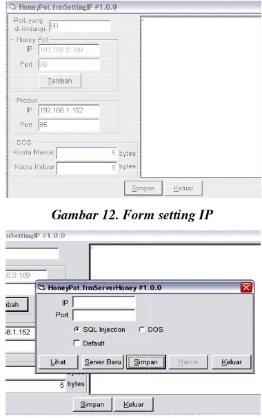 Gambar 12. Formrm setting IP 