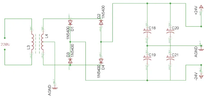 Gambar 2. Rangkaiaan Power Supply (Sumber : teknik elektronika catu daya, 1993:hal 40